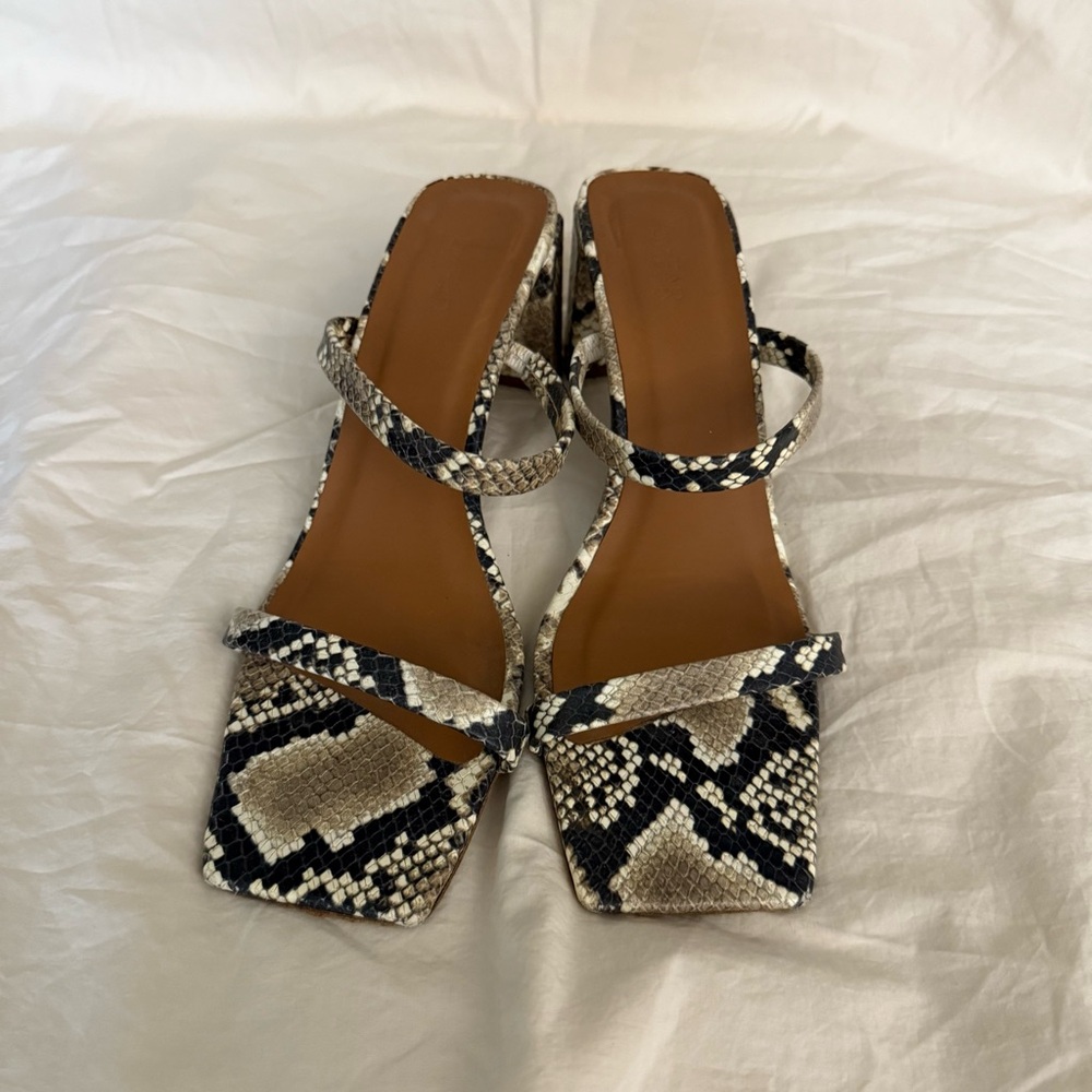 By Far Tanya Snakeskin Patterned Women's Sandals